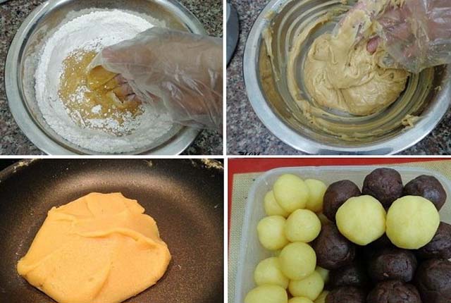 cách làm bánh trung thu đậu xanh trứng muối