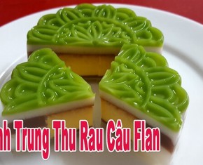 Cách làm rau câu bánh flan độc đáo đúng điệu vào trung thu