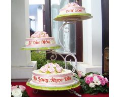 Những mẫu bánh cưới 3 tầng rời đẹp và lãng mạn nhất