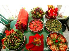 Cách sắp xếp mâm quả cưới phù hợp truyền thống người Việt